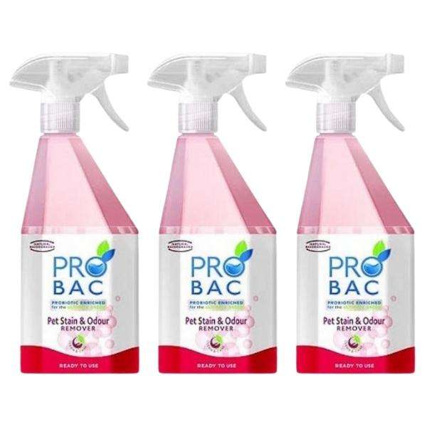 Probac - Pet Stain &amp; Odour Remover 750ml - Pack of 3