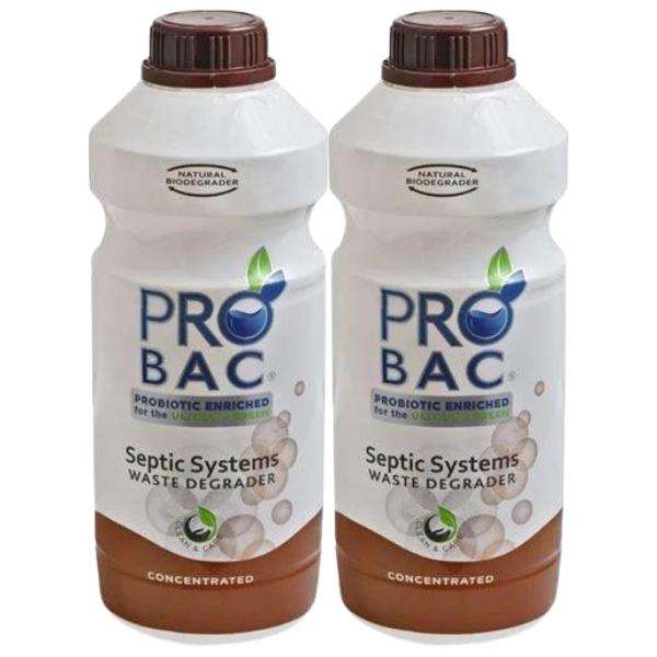 Probac - Septic Systems Waste Degrader 1L - Concentrated - Pack of 2