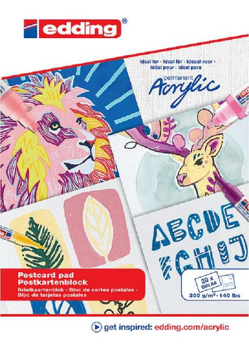 Edding - Arcrylic &amp; Oil Artist Pad A6