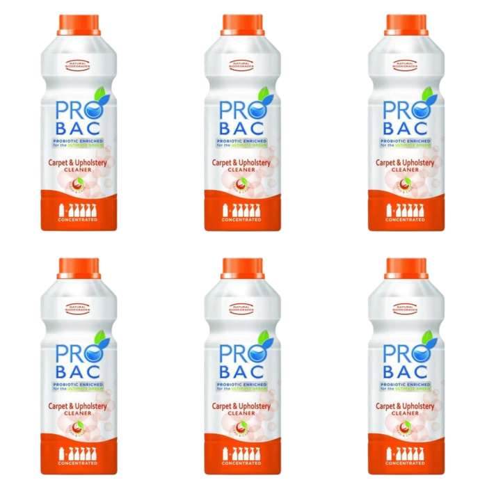 Probac  Carpet &amp; Upholstery Cleaner (1L) Concentrated - Pack of 6