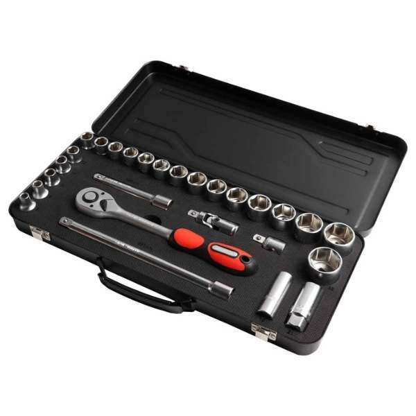 Tork Craft  ½ Socket and Ratchet Set - 27 Piece