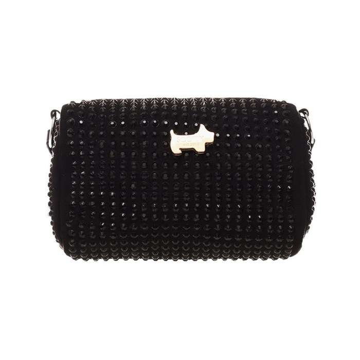 The Nothando - Bling studded Clutch &amp; Crossbody - Black with Black Bling