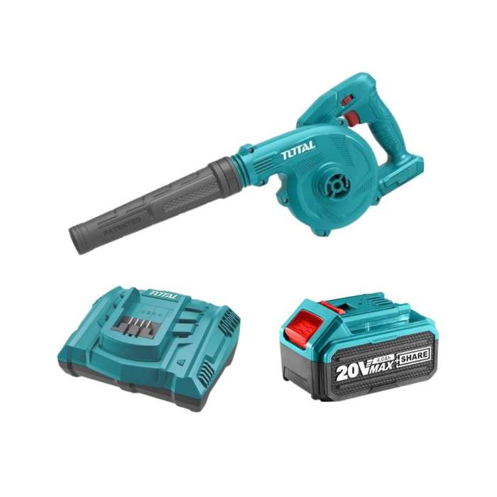 Total Tools - Li-ion Blower - 20V with 4.0Ah Battery and Charger