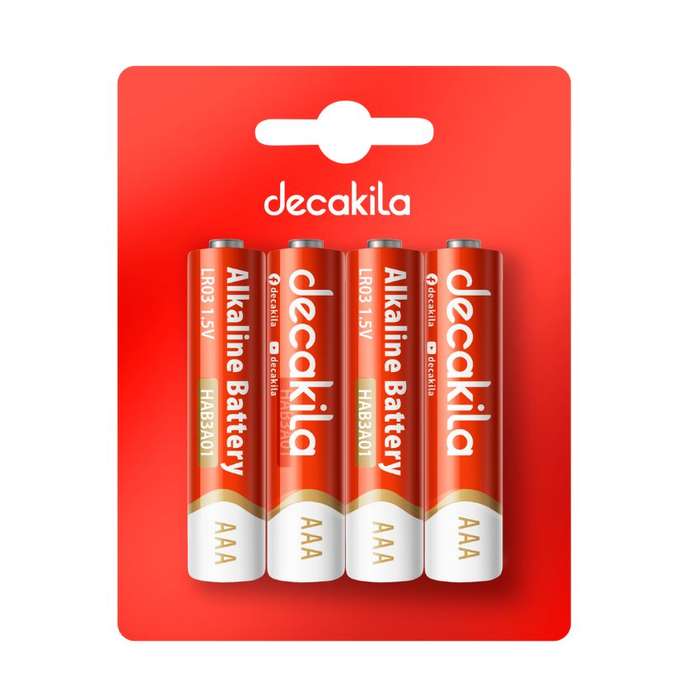 Decakila - AAA Alkaline Batteries LR03 - 2 Packs Of 4