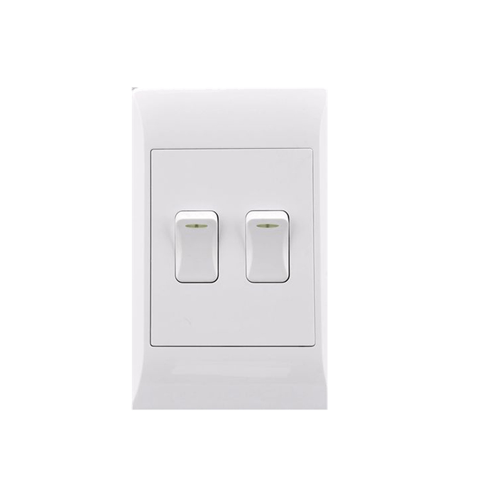 Switch 2L - 2Way 2X4 White E/Mate