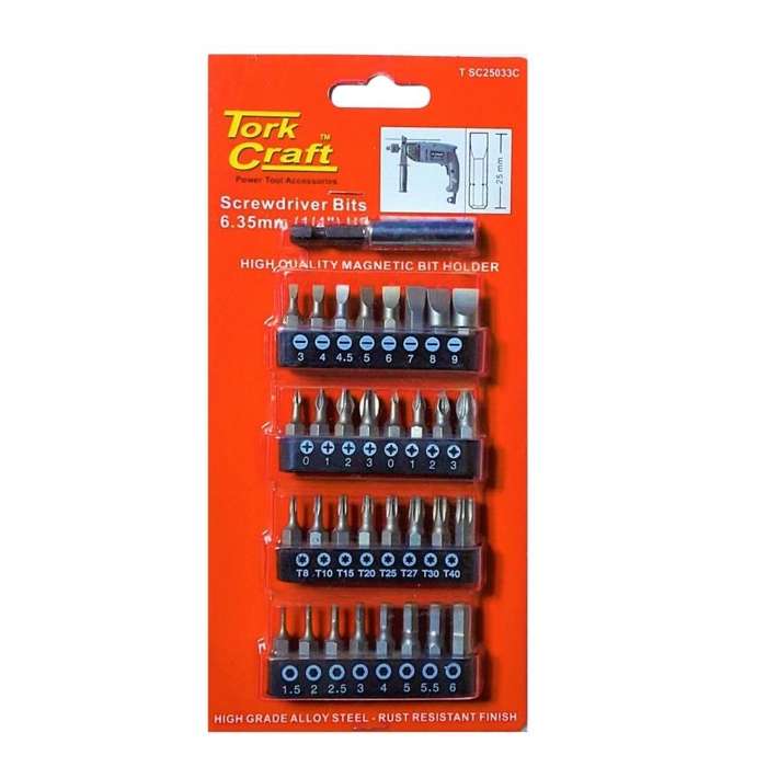 Tork Craft - S/D - 33Piece - Multi Bit Set