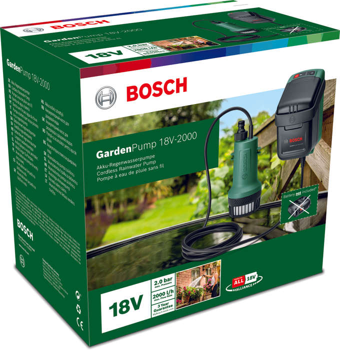 Bosch - GardenPump 18V-2000 - Unit only