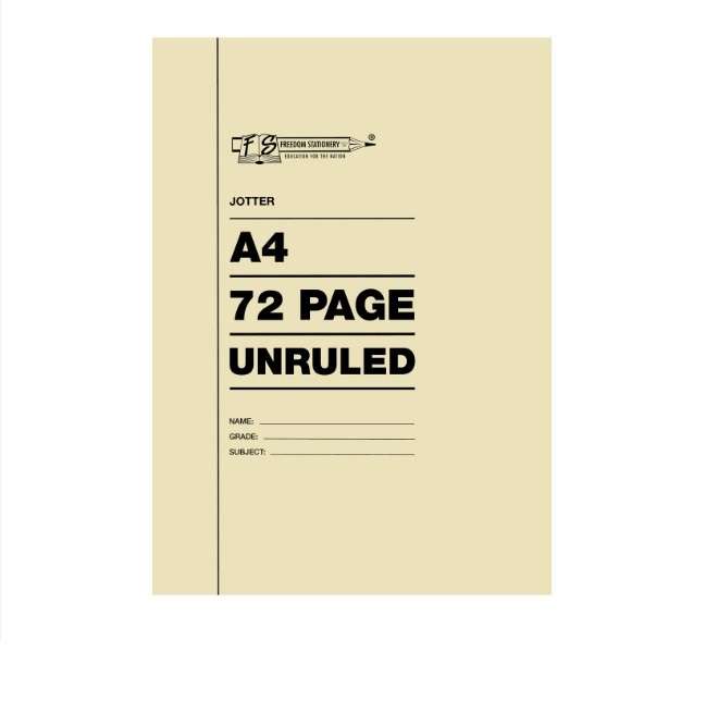 Freedom Stationery - A4 72 Page Unruled Jotter (Pack Of 20)