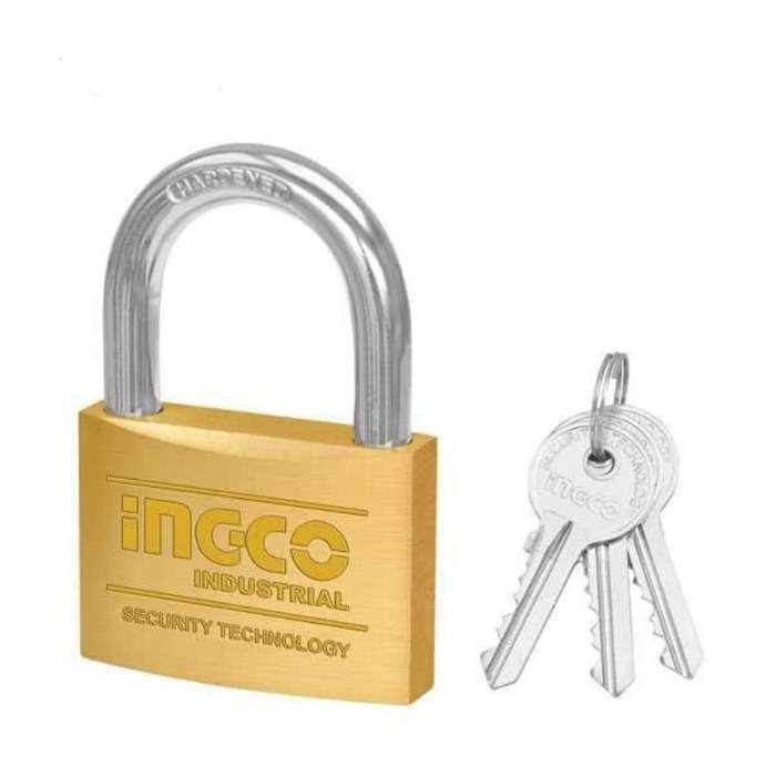 Ingco - Padlock - Brass - 60mm H/D