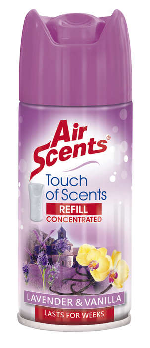 Air Scents Touch of Scents Press Dispenser Refill Lavender &amp; Vanilla 100ml