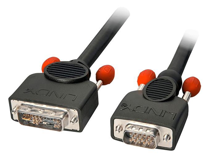 Lindy 2m DVI-I to VGA Male Analogue Adapter Cable (41196)