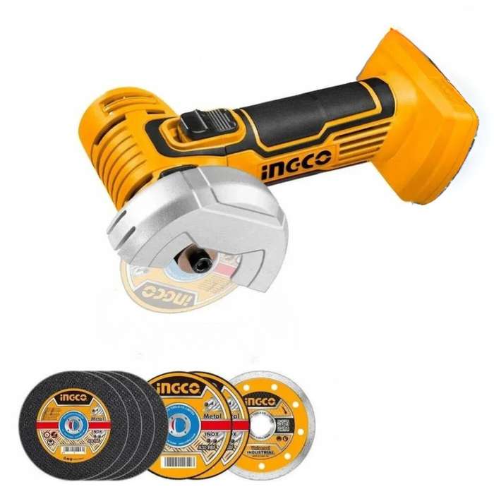 Ingco - Lithium-Ion - Mini Cut-off Tool/Grinder - 20V