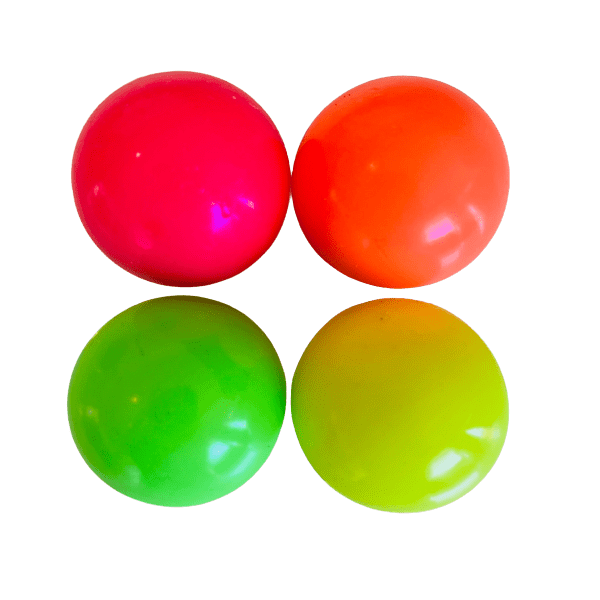 Neon Ceiling Sticky Squeezies Stress Balls - 4.5cm - 4-Piece - 2 Pack