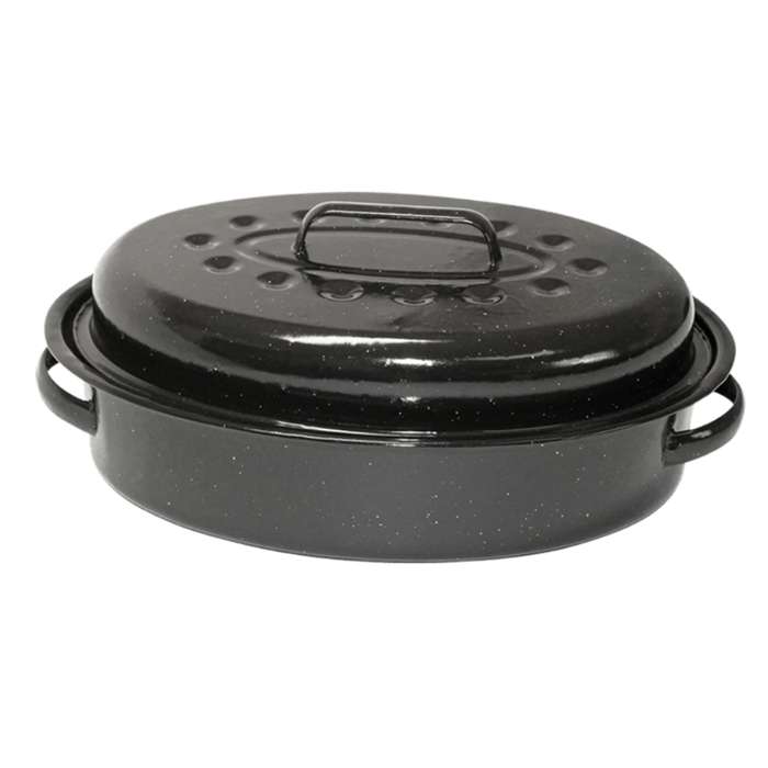LK's - Casserole large Oval - 6L Enamel