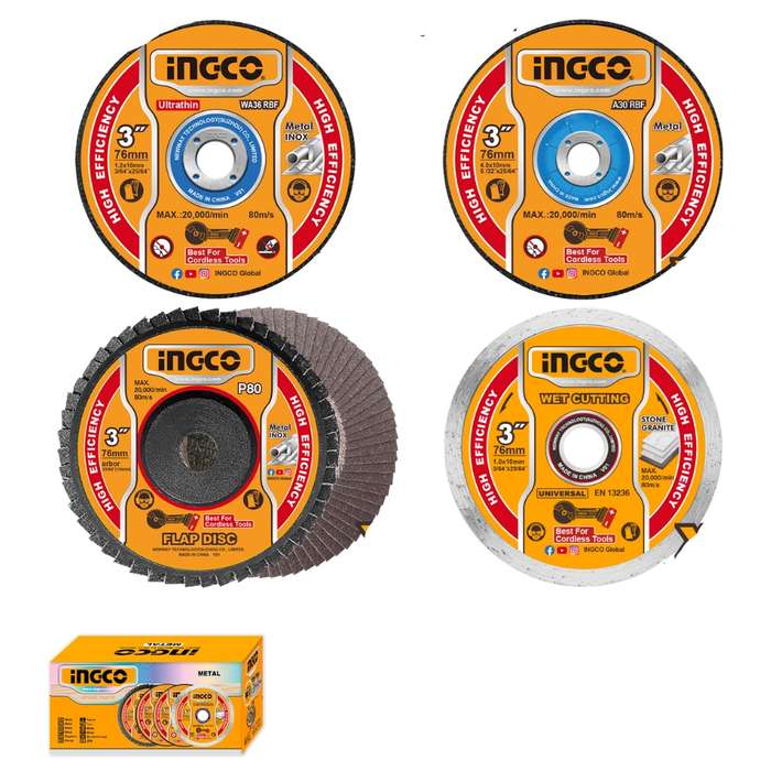Ingco - Mini Assorted Discs - 30 Piece
