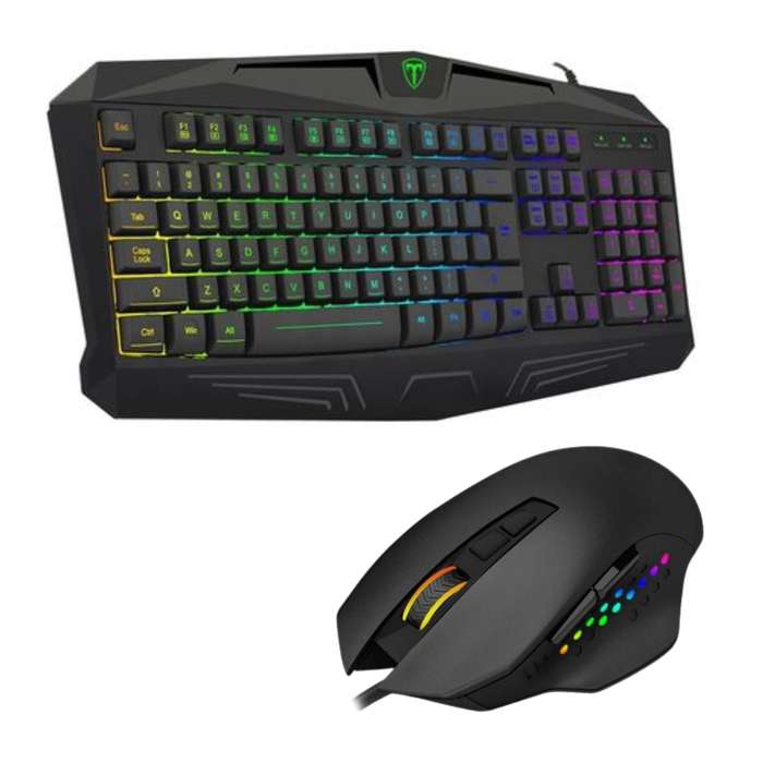 T-Dagger - Tanker Membrane RGB Gaming Keyboard &amp; Captain RGB Gaming Mouse