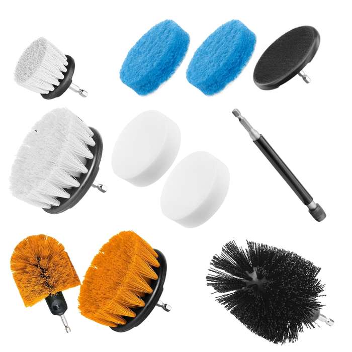 Ingco - Cleaning Brush Set - 11-Pieces