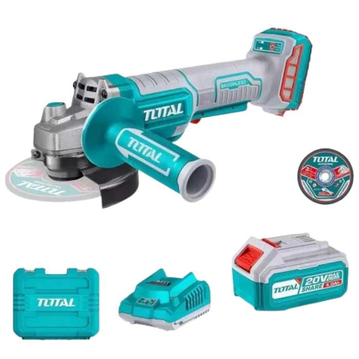 Total Tools - Lithium-Ion Angle Grinder 20V - 3000/8500rpm