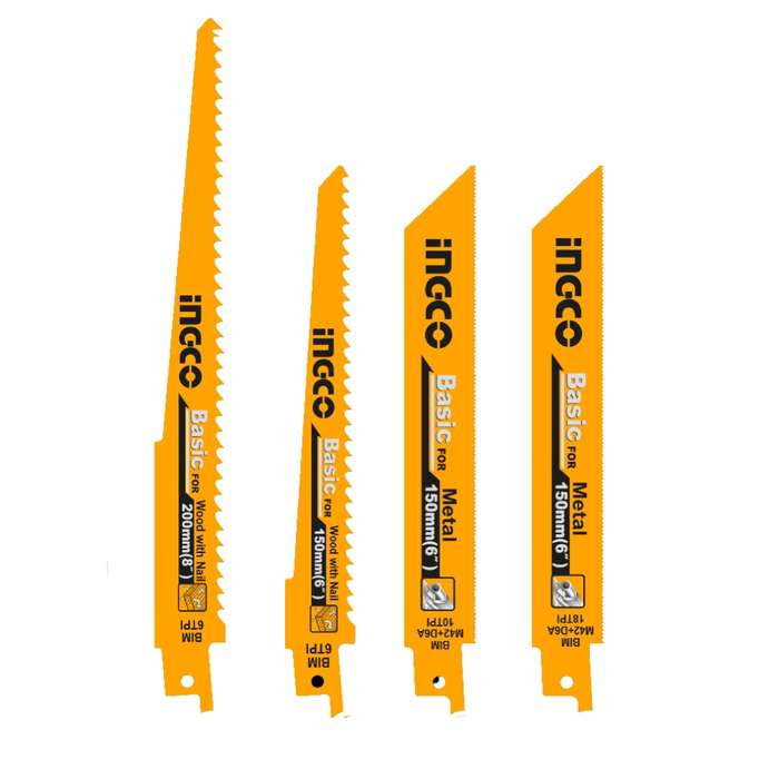 Ingco - Reciprocating Saw Blades Set - 10Pcs