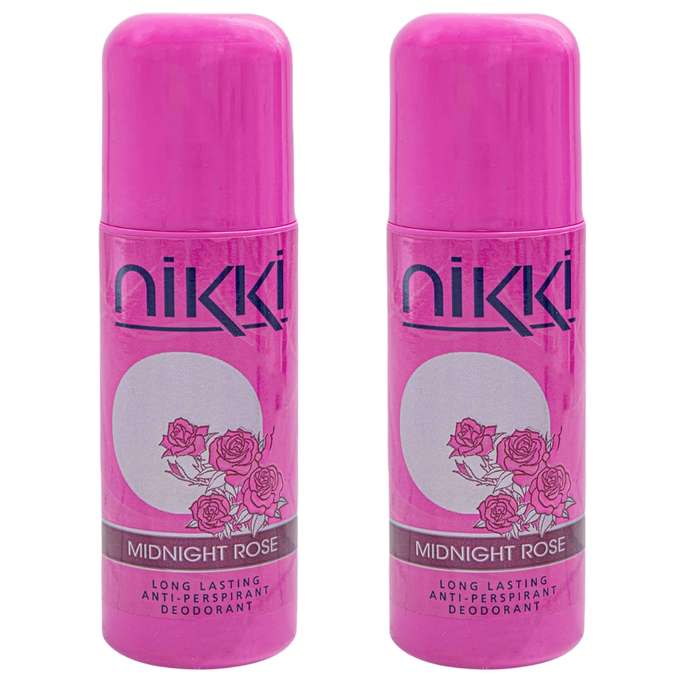 Nikki Long Lasting Anti-perspirant Roll On 50ml - Midnight Rose Pack of 2