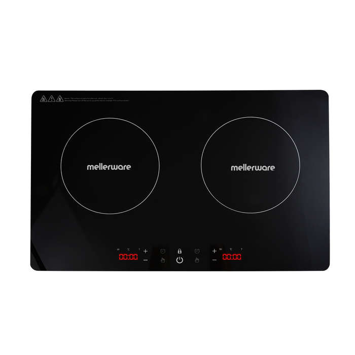 Mellerware Induction Cooker Double Glass Black 3000W "Capri"