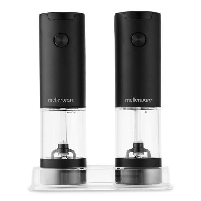 Mellerware Salt and Pepper Grinder Plastic Battery Operated "Pulse Duo"
