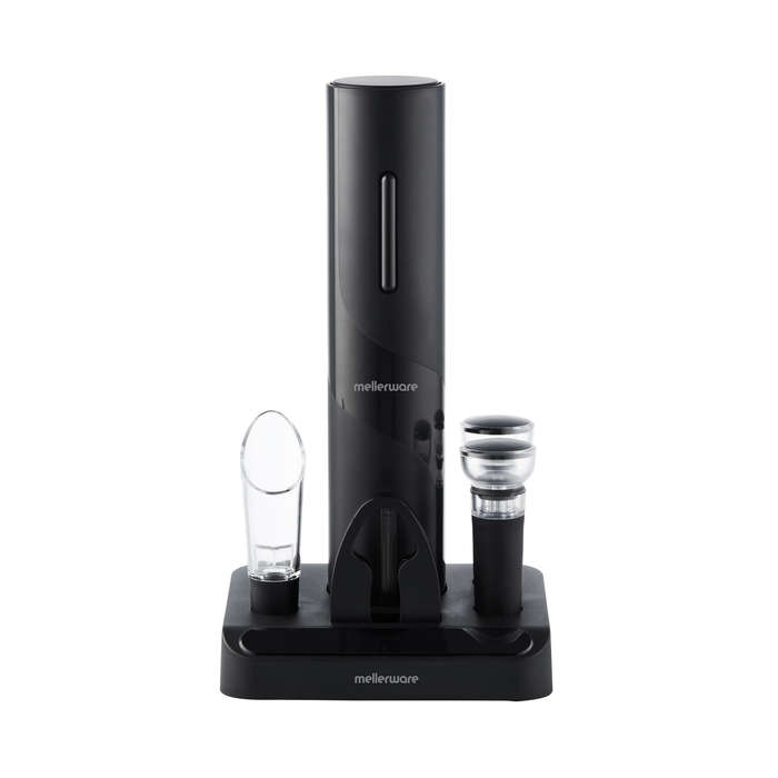 Mellerware Corkscrew Plastic Rechargeable Wine Set "Pour Ease Series"