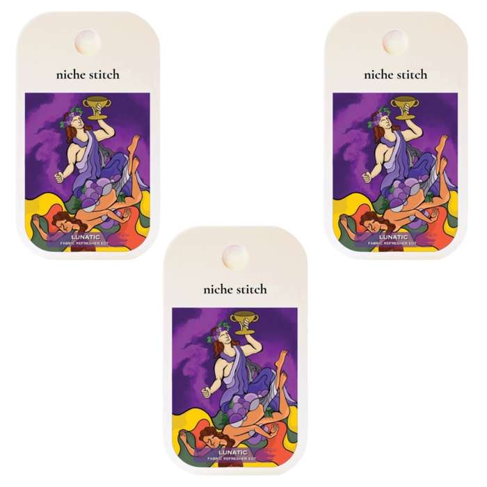 Niche Stitch - Pocket Perfume (Fabric Fragrance) Lunatic (42ml) - Pack of 3