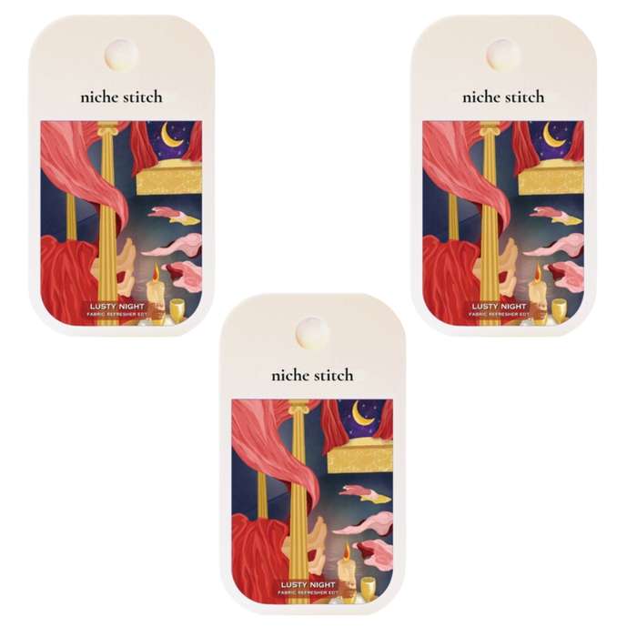Niche Stitch - Pocket (Fabric Fragrance) Lusty Night (42ml) Pack of 3
