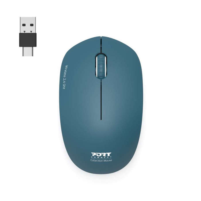 Port Connect 2.4GHz Collection II Wireless Mouse - Saphir