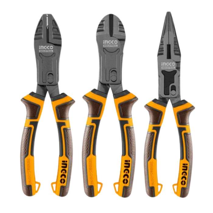 Ingco - 3 Piece Compound Action Pliers Set