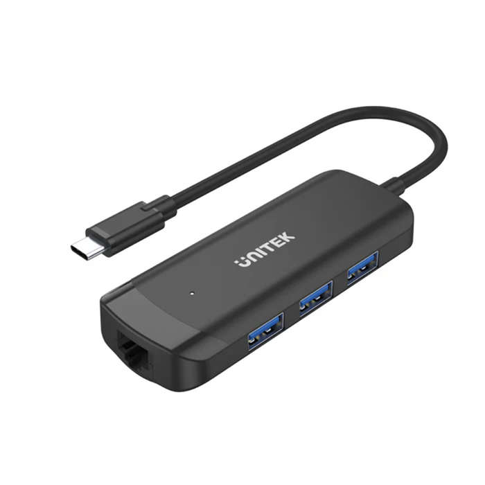 Unitek uHUB Q4+ 4-in-1 Powered USB-C Ethernet Hub