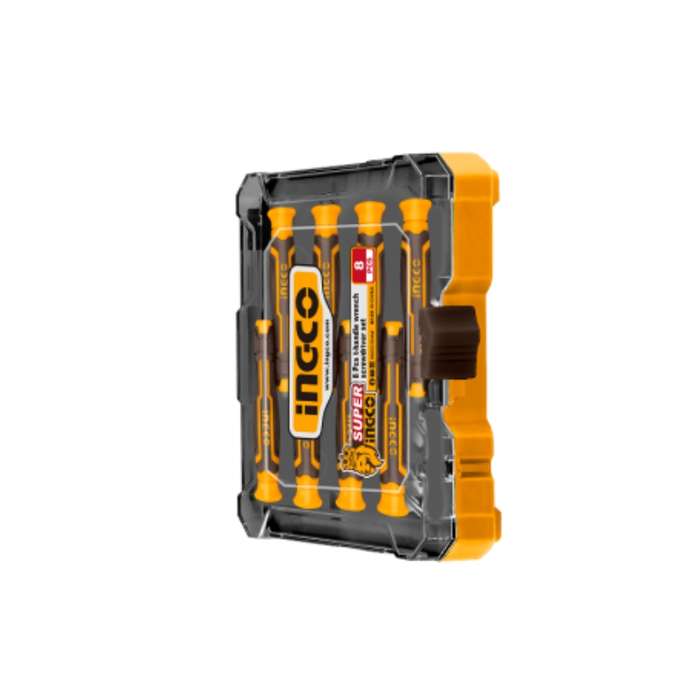 Ingco - 8 Piece precision screwdriver set