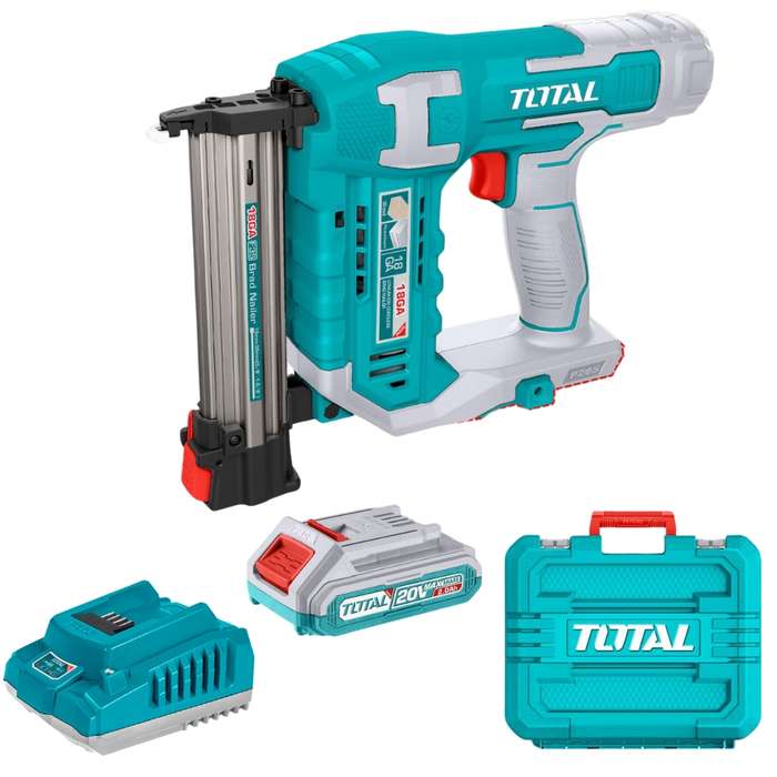 Total - Lithium-Ion Nailer with 20V 2.0Ah Battery and Charger