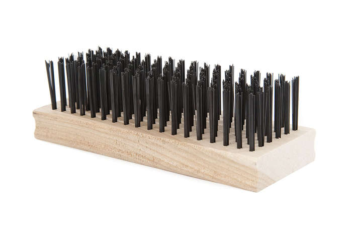 SourceDirect - Wood Steel Wire Brush - 6 Row Block