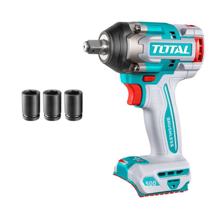 Total - Cordless Impact Wrench - 500N.m - Unit only