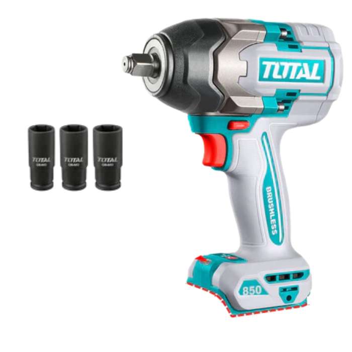 Total - Cordless Impact Wrench - 850N.m - Unit only