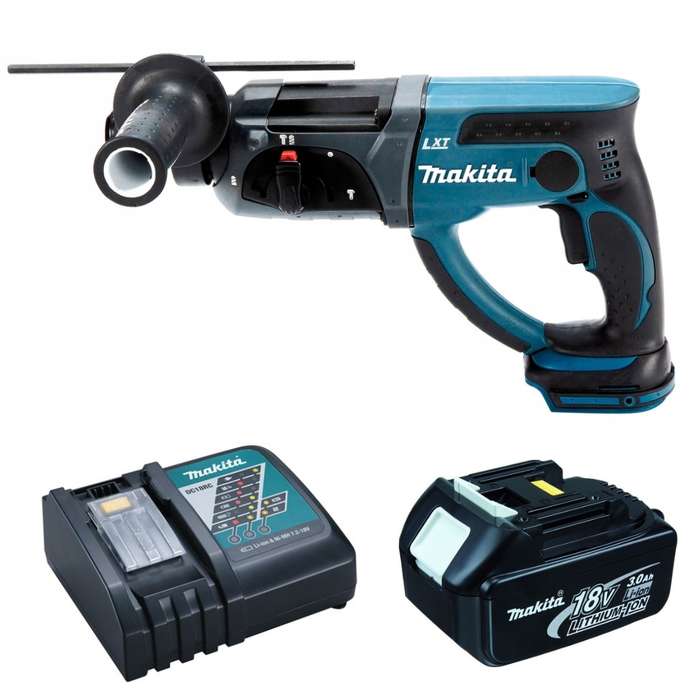 Makita - Cordless Rotary Hammer Drill with 3.0Ah Battery/Charger