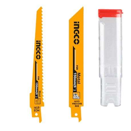 Ingco - Reciprocating saw blades set - 10pc