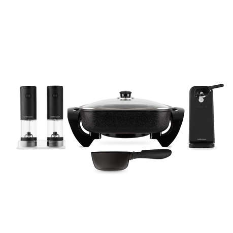 Mellerware Pack 4 Piece Frying Pan + Salt &amp; Pepper Grinder + Can Opener + Scale