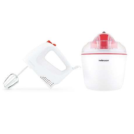 Mellerware Pack 2 Piece Hand Mixer + Ice Cream Maker "Summer Pack"