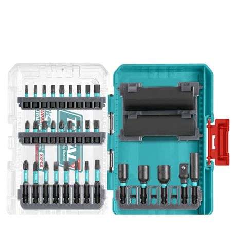 Total Tools - Impact Screwdriver Bits and Sockets Set - 33 piece