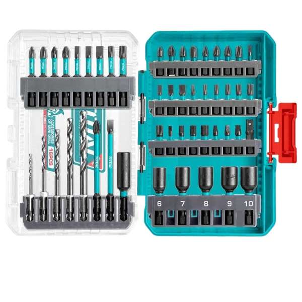 Total Tools - Impact Screw Driver Bits Set - 49 Pieces