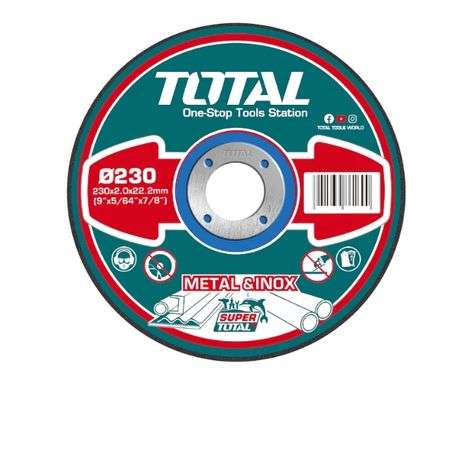 Total Tools - Abrasive Metal Cutting Disc 230mm x 2.0mm (TAC2202301)
