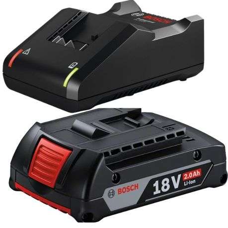Bosch - Charger (GAL 18V-40) and Battery (GBA 18V) 2.0Ah