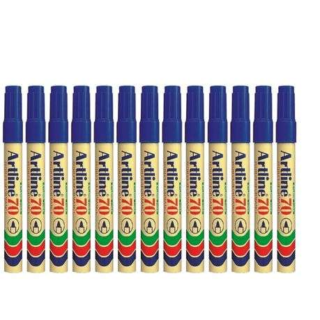 Artline - EK 70 Bullet Point Permanent Marker 1.5mm - Blue - Pack of 12