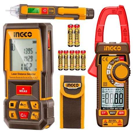 Ingco - Laser Distance Detector Combo Kit