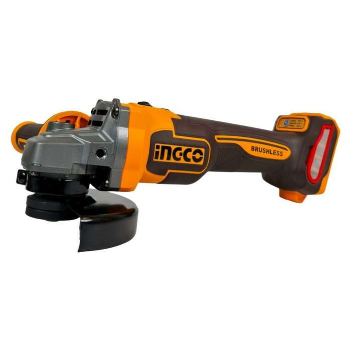 Ingco - Brushless Cordless Angle Grinder with 4.0Ah Battery and Charger