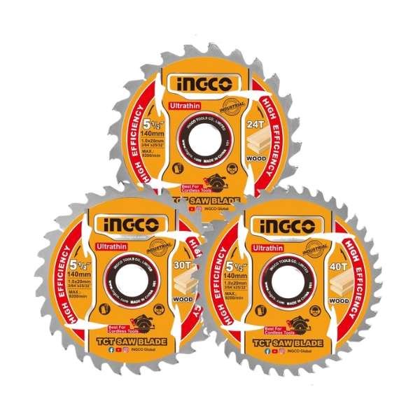 Ingco - Ultra-thin Tct Saw Blade Set - 140mm