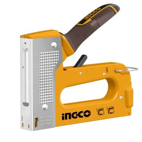 Ingco - Heavy Duty 2 in 1 Staple Gun (Staples and Brad Nails - 1.2mm)